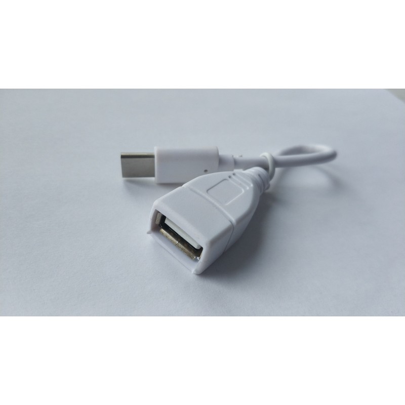 Type C OTG кабель для Blackview BV9600 Pro (9 mm) Білий