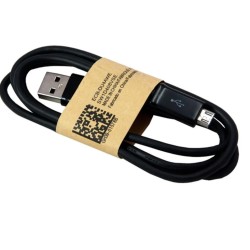 Micro USB кабель для телефонів 80 см. Чорний
