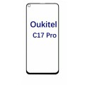 Загартоване захисне скло на Oukitel C17 Pro з отвором для камери Чорне