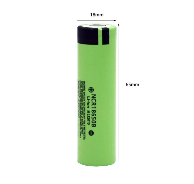 Акумулятор LiitoKala NCR18650B 3400 mAh Li-ion (плоский плюсовий контакт)