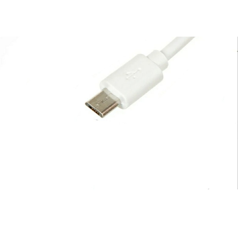 Micro USB кабель для захищених смартфонів 8 mm 2A 100 см. Білий