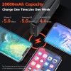 Зарядний пристрій Power Bank TOPK Швидка зарядка QC 3.0 20000 mAh Чорний