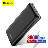 Зарядний пристрій Power Bank Baseus Швидка зарядка 30000 mAh Чорний