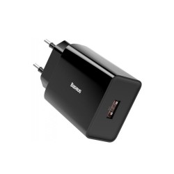 Оригінальний зарядний USB блок живлення Baseus швидка зарядка Quick Charge 3.0 Чорний