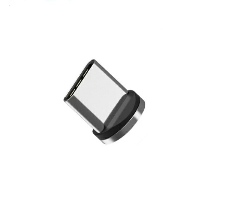 Магнітний кабель USB Type-C TOPK Cвітиться (синім) для швидкої зарядки 3.0 Голубий
