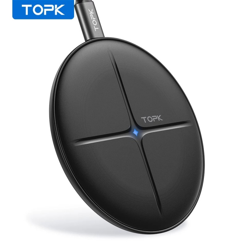 Безпроводове оригінальне зарядне пристрій TOPK B09W швидка зарядка 10W Чорний