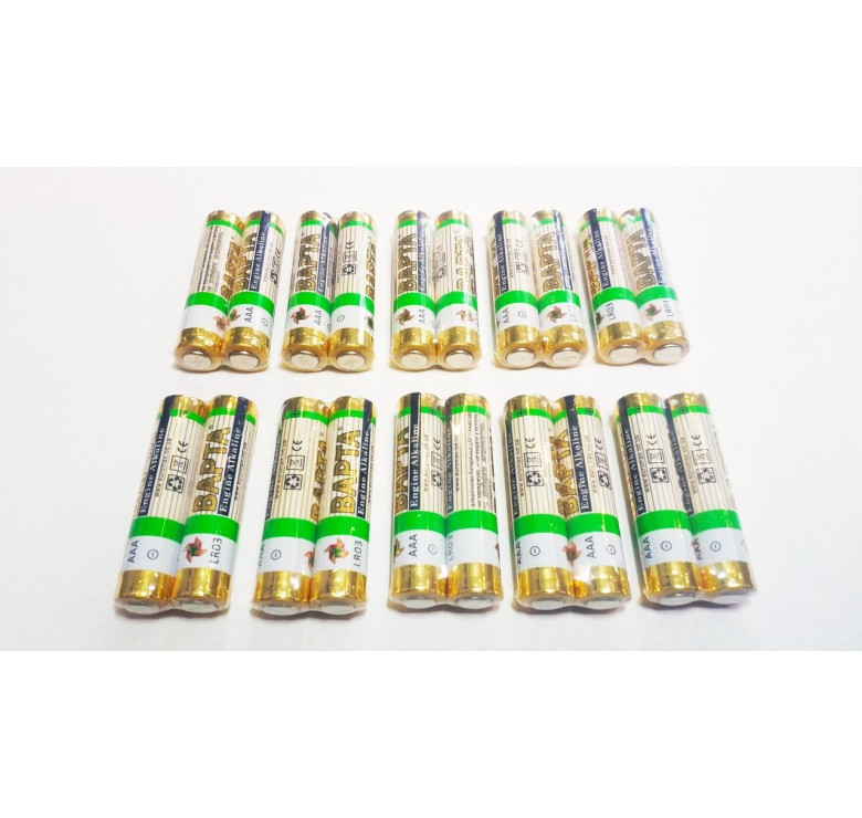 Батарейка ВАРТА Alkaline AAA 1.5V (міні пальчик) 20 штук