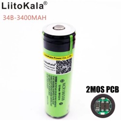 Акумулятор LiitoKala NCR18650B 3400 mAh Li-ion із платою захисту