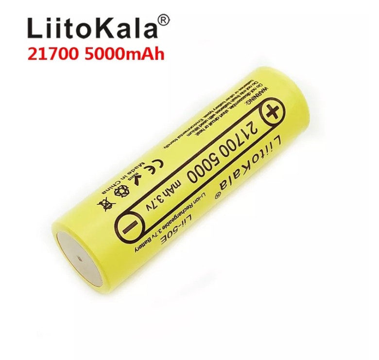 Аккумулятор LiitoKala 21700 5000 mAh Li-ion 3.7 V
