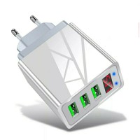 Оригинальной зарядной блок питания Elough с дисплеем на 3 USB быстрая зарядка 5V 3.1A Белый