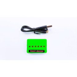 Зарядний пристрій USB 6 в 1 для квадрокоптера Syma X5HW X5HC X5UC X5UW Зелений