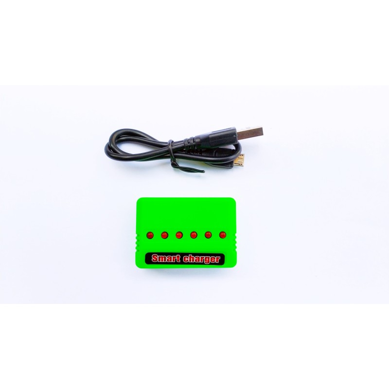 Зарядний пристрій USB 6 в 1 для квадрокоптера Syma X5HW X5HC X5UC X5UW Зелений