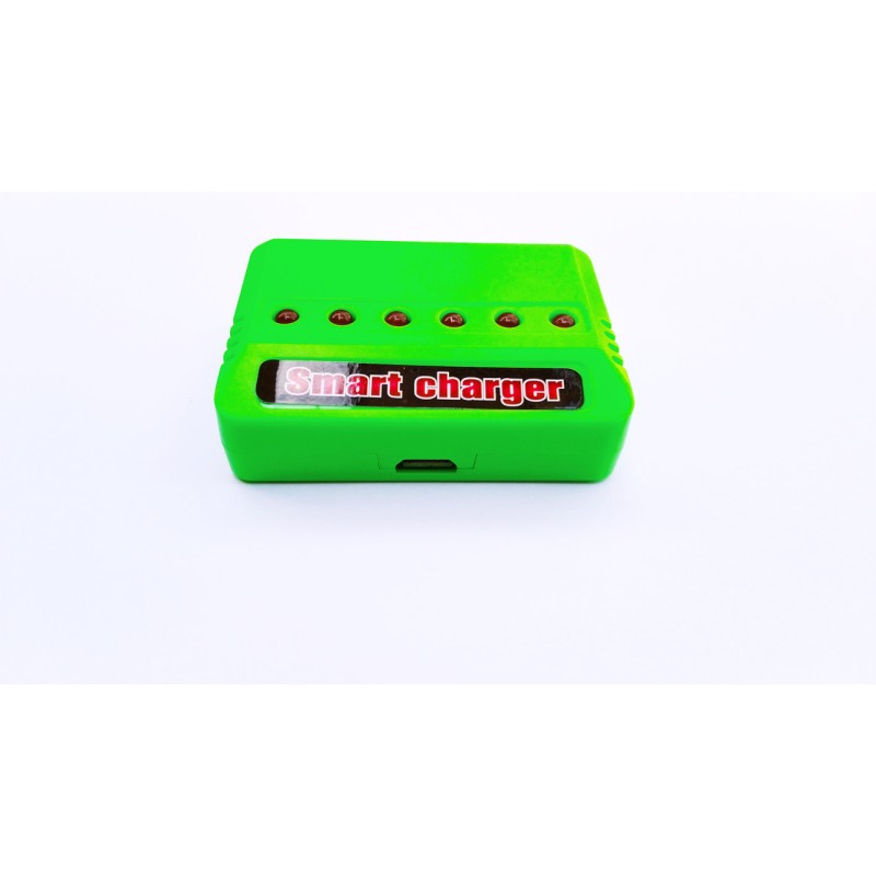 Зарядний пристрій USB 6 в 1 для квадрокоптера Syma X5HW X5HC X5UC X5UW Зелений