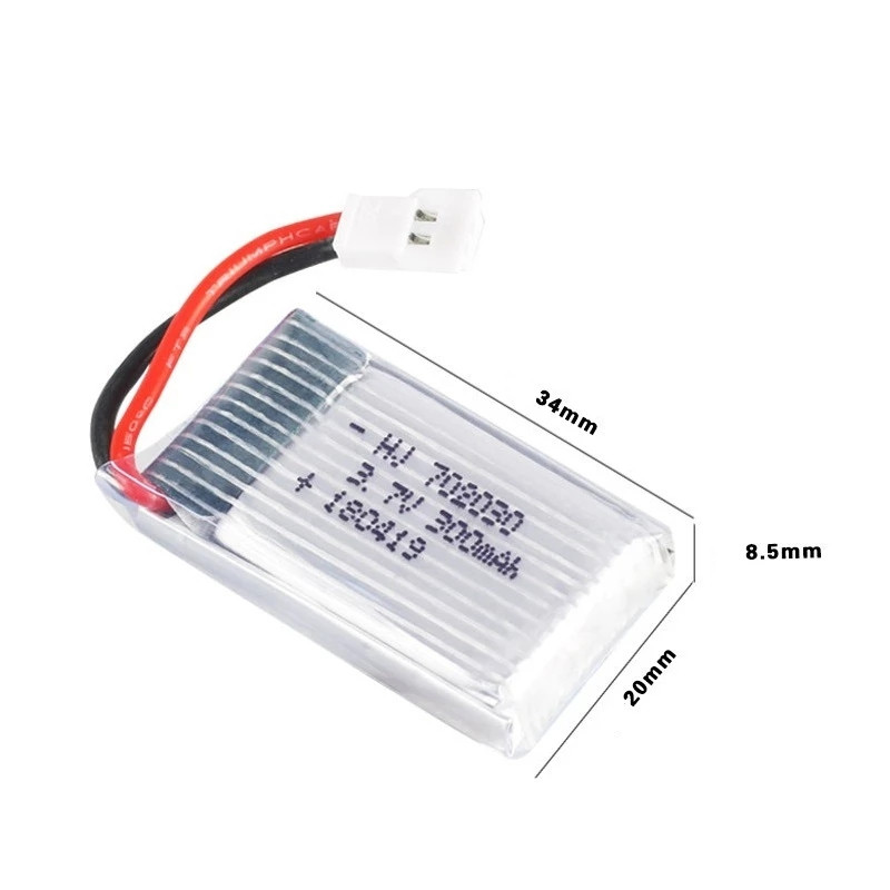 Аккумулятор для квадрокоптера Syma X11C FY530 RC 300 mAh 3,7 V