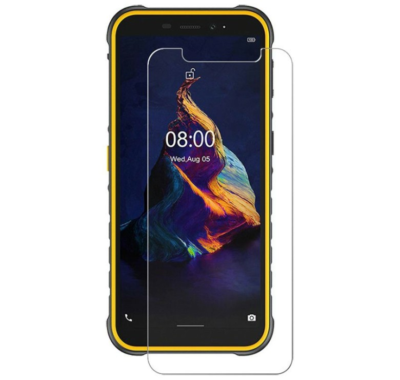 Закаленное защитное стекло на Ulefone Armor X8 Прозрачное