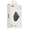 Блок живлення з дисплеєм XO-L42 Швидка зарядка Quick Charge 3.0 USB + Type C Чорний