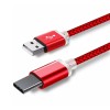 Type C 9 мм USB кабель для защищенных смартфонов 2 метра красный