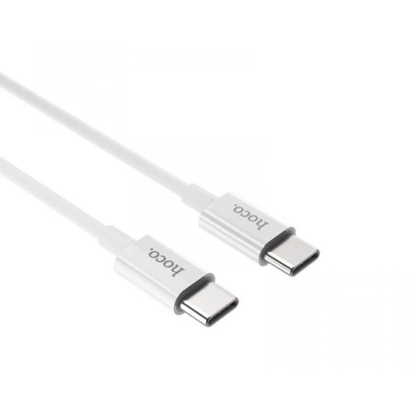 Кабель Hoco. Type-C на Type-C для смартфонів 1 метр Білий