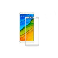 Загартоване захисне скло на Xiaomi Redmi Note 5 Pro з білою рамкою