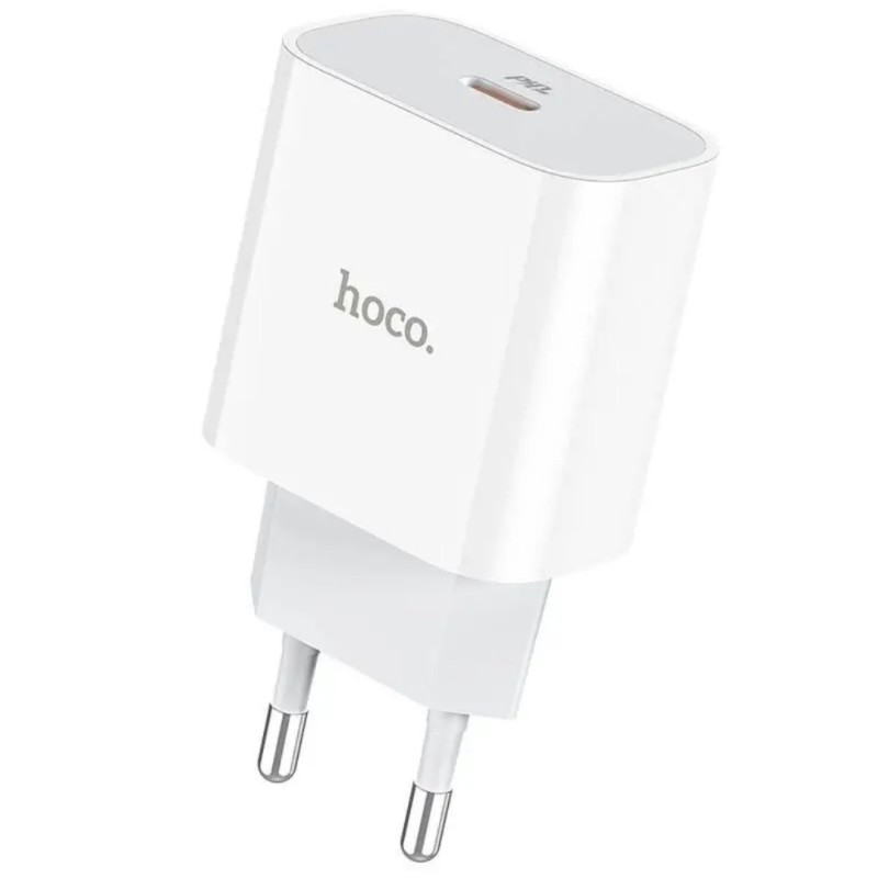 Блок живлення Hoco. C76A Plus Швидка зарядка Quick Charge 3.0 2.0 Type-C 20W Білий