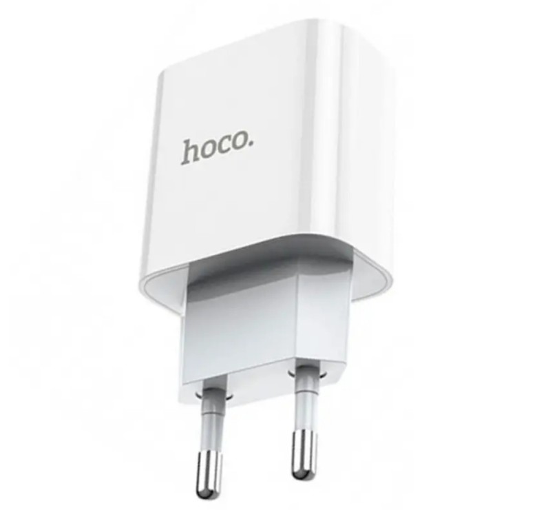 Блок питания hoco. C76A Plus Быстрая зарядка Quick Charge 3.0 2.0 Type-C 20W Белый