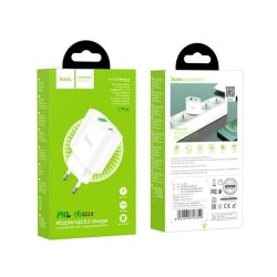 Блок питания hoco. C95A  Quick Charge 3.0 18W + Type-C PD20W  Белый