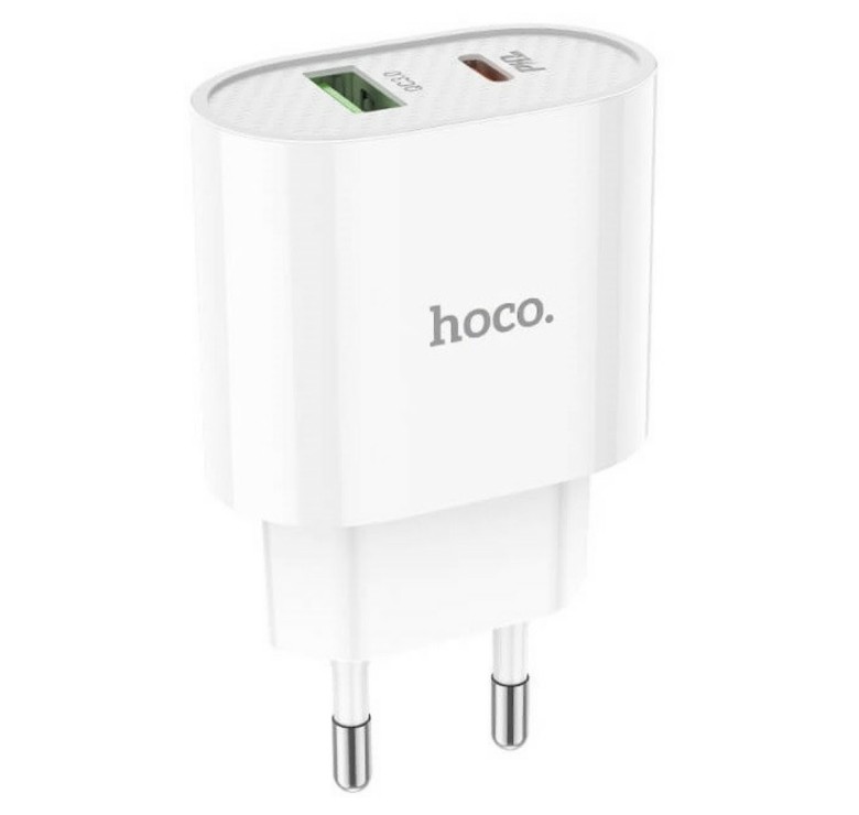 Блок питания hoco. C95A Quick Charge 3.0 18W + Type-C PD20W Белый