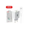 Блок живлення XO-L36 із кабелем Type-C Швидка зарядка Quick Charge 3.0 Білий