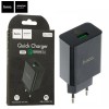Оригінальний блок живлення Hoco. DC21A Швидка зарядка Quick Charge 3.0 18 Ватт 3 Чорний Ампера
