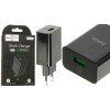 Оригінальний блок живлення Hoco. DC21A Швидка зарядка Quick Charge 3.0 18 Ватт 3 Чорний Ампера