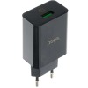 Оригінальний блок живлення Hoco. DC21A Швидка зарядка Quick Charge 3.0 18 Ватт 3 Чорний Ампера