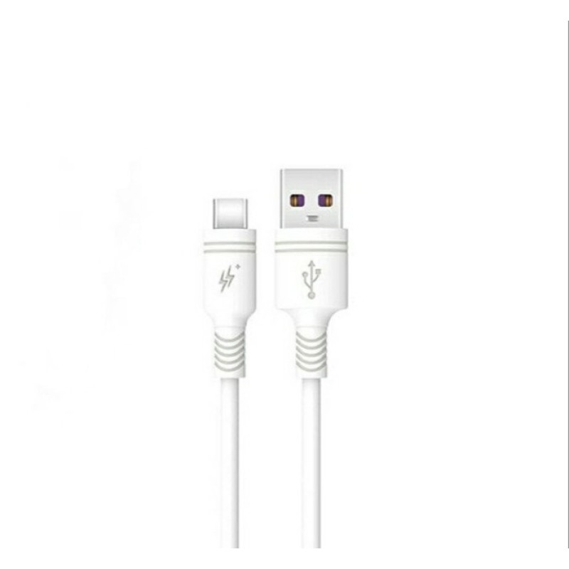 Кабель XO Type-C – USB для смартфонів / Швидка зарядка 3 ампера / 1 метр / Білий