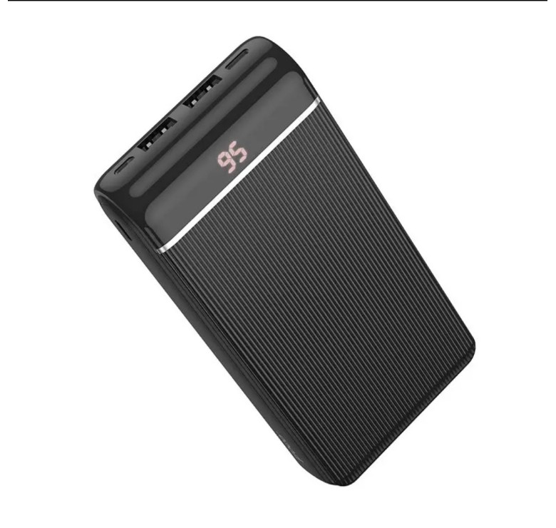 Зарядний Power Bank Hoco. J59A Швидка зарядка 5 вольт 2 Ампера / 20000 mAh / Чорний