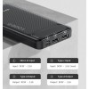 Зарядный Power Bank Awei P5K / Быстрая зарядка 5 вольт 2.1 Ампера / 10000 mAh / Черный
