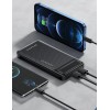 Зарядный Power Bank Awei P5K / Быстрая зарядка 5 вольт 2.1 Ампера / 10000 mAh / Черный