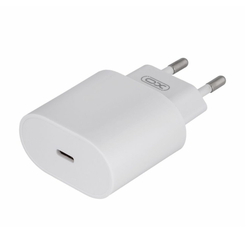 Блок живлення XO-L81B з кабелем Type-C - Lightning (Iphone) / Швидка зарядка Quick Charge 3.0/20W (PD 20W) Бел
