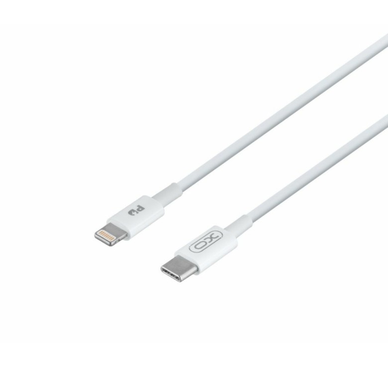 Блок живлення XO-L81B з кабелем Type-C - Lightning (Iphone) / Швидка зарядка Quick Charge 3.0/20W (PD 20W) Бел