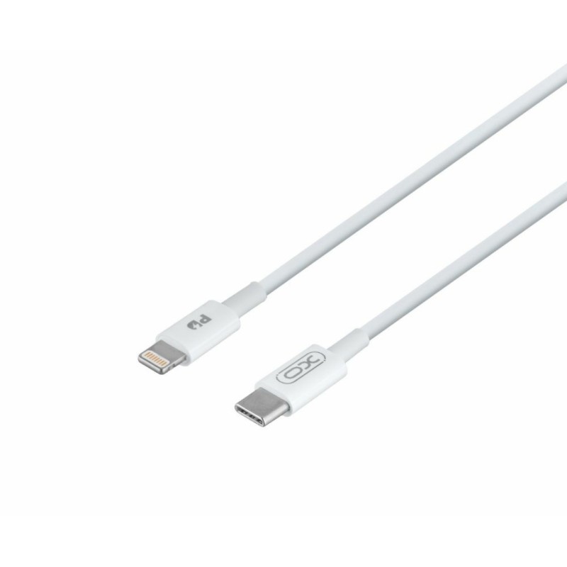 Блок питания XO-L81B с кабелем Type-C - Lightning (Iphone) / Быстрая зарядка Quick Charge 3.0/20W (PD 20W) Бел