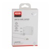Блок живлення XO-L81B з кабелем Type-C - Lightning (Iphone) / Швидка зарядка Quick Charge 3.0/20W (PD 20W) Бел
