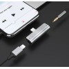 Конвертер Hoco. LS25 (роздвоювач 2 в 1) з Lightning (Iphone) на Lightning та аудіо 3.5 мм. Сірий
