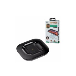 Беспроводная зарядка REMAX RP-W20 для смартфонов и наушников Apple Airpods / Быстрая зарядка 10 Ватт / Черная