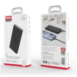 Зарядний Power Bank XO-PR149 / Швидка зарядка PD20W / 10000 mAh / Чорний