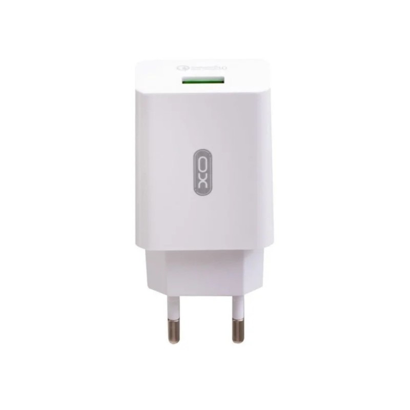 Блок питания XO-L36 с кабелем Micro - USB / Быстрая зарядка Quick Charge 3.0 / Белый
