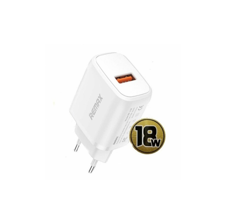 Блок питания Remax RP-U38 / Быстрая зарядка Quick Charge 3.0 18 Ват / Белый