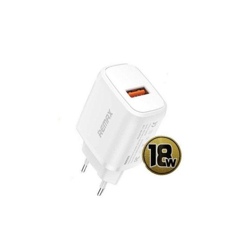 Блок питания Remax RP-U38 / Быстрая зарядка Quick Charge 3.0 18 Ват / Белый