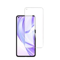 Закаленное защитное стекло на Xiaomi Mi 10T Pro / С вырезом для камеры / Прозрачное