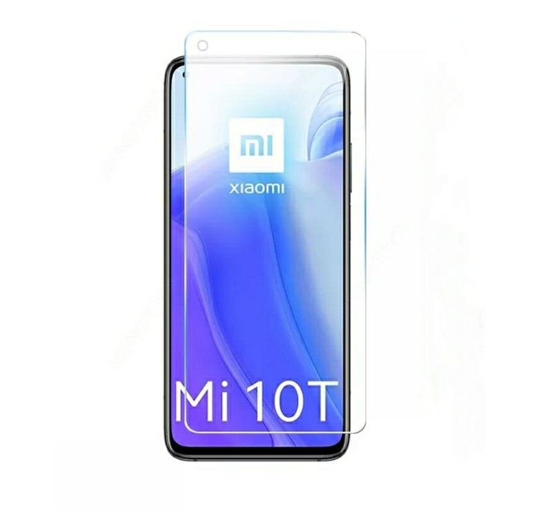 Загартоване захисне скло на Xiaomi Mi 10T 5G / з вирізом під камеру / Прозоре