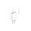 Блок питания hoco. C93A / 3 USB + дисплей + кабель Type-C - USB / до 3.4 Ампер / Белый