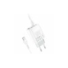 Блок питания hoco. C93A / 3 USB + дисплей + кабель Type-C - USB / до 3.4 Ампер / Белый