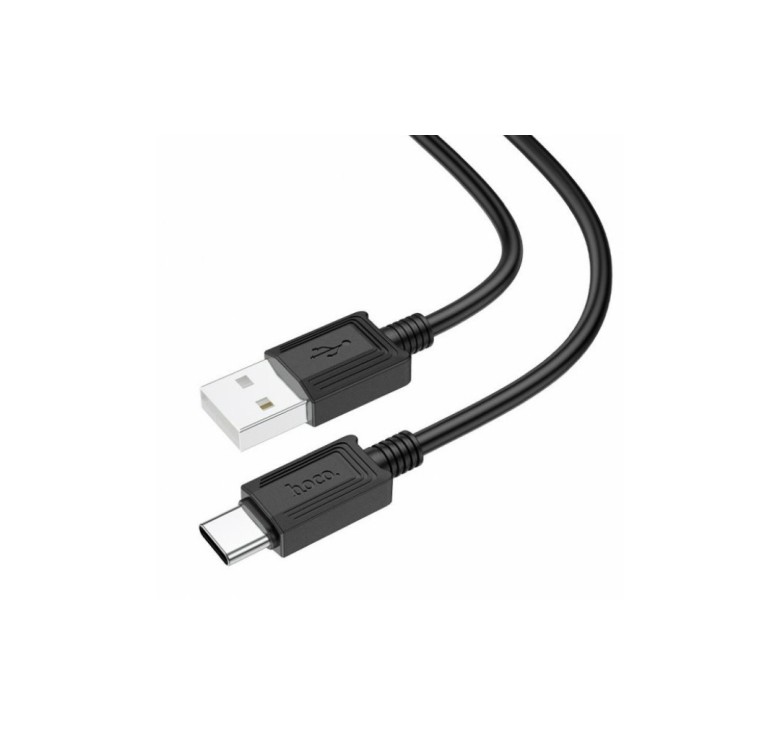 Кабель Hoco. X73 / Type-C – USB для смартфонов / Быстрая зарядка 3 ампера / 1 метр / Черный